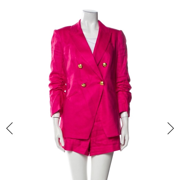 Veronica Beard Other - Veronica Beard Fuchsia Double-Breasted Blazer